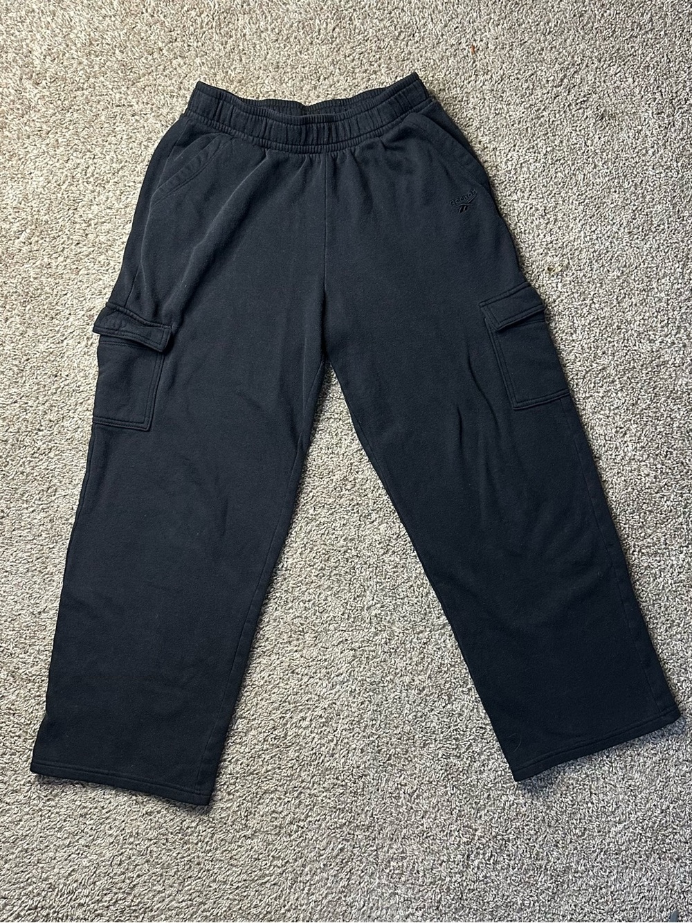 Reebok Black Kids Cargo Sweatpants